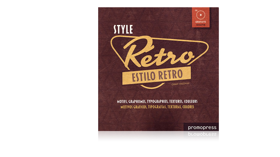 Style Retro Motius Gr�fics, Tipografies, Textures, Colors imatge