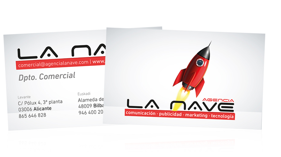 Business cards La Nave agency image
