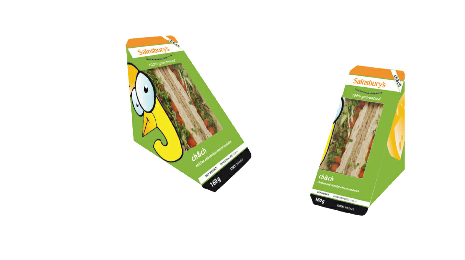 Sainsbury troquel sandwich imagen